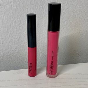 (2) MAC Lipglass Set Raring to Go Full Speed Ahead HOT Pink Pro Longwear Bundle
